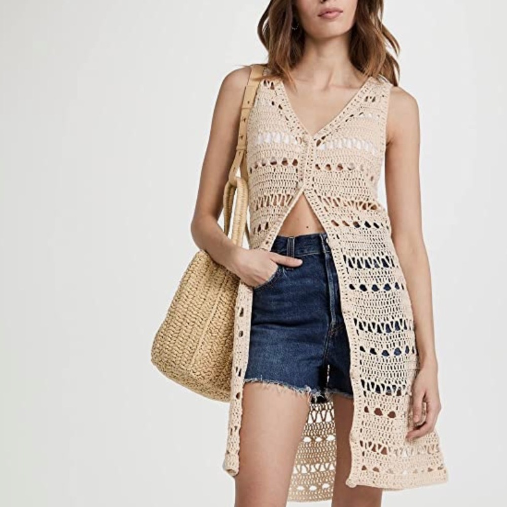 Line & Dot Crochet Coverup Dress